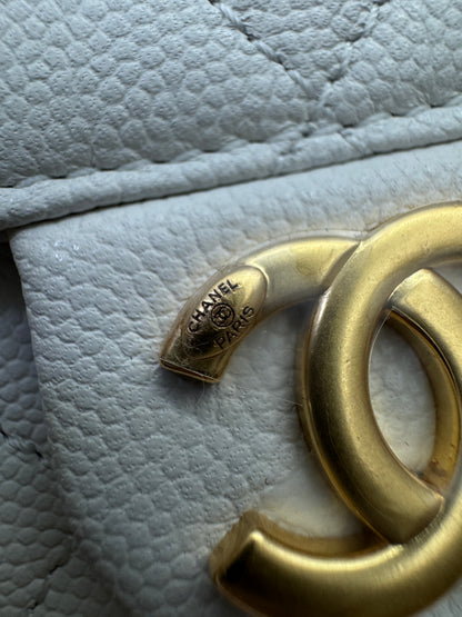 CHANEL Mini 25 Bag 白色荔枝皮