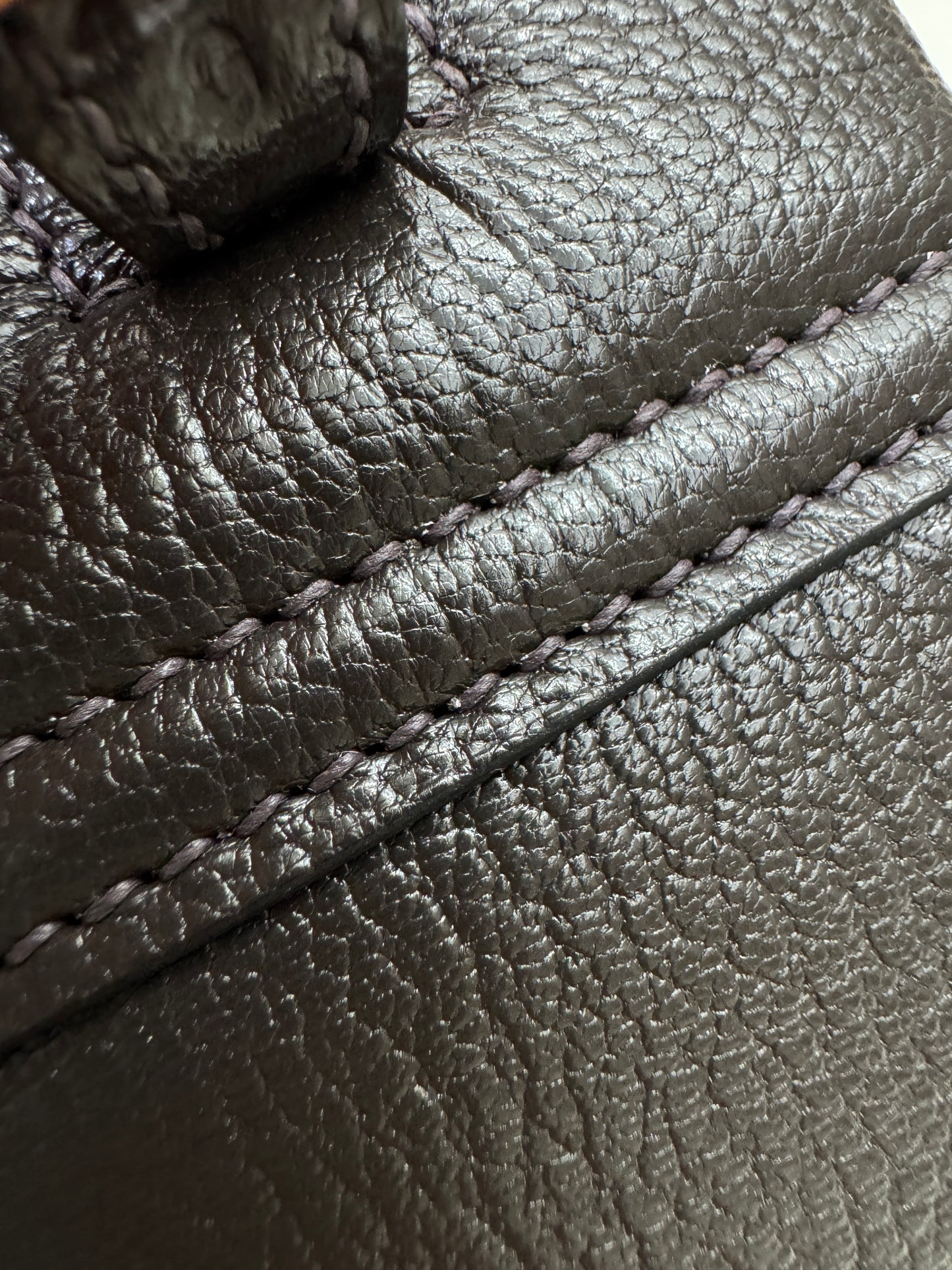 HERMES Mini Plume 一代 烏木色金扣 山羊皮 Ubene GHW Chevre Mysore