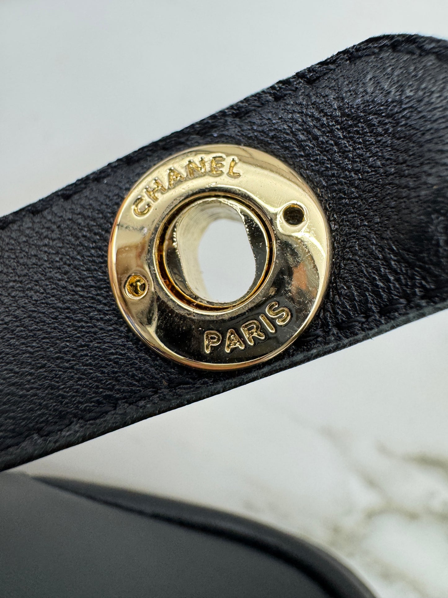 CHANEL 25K T字厚底樂福鞋