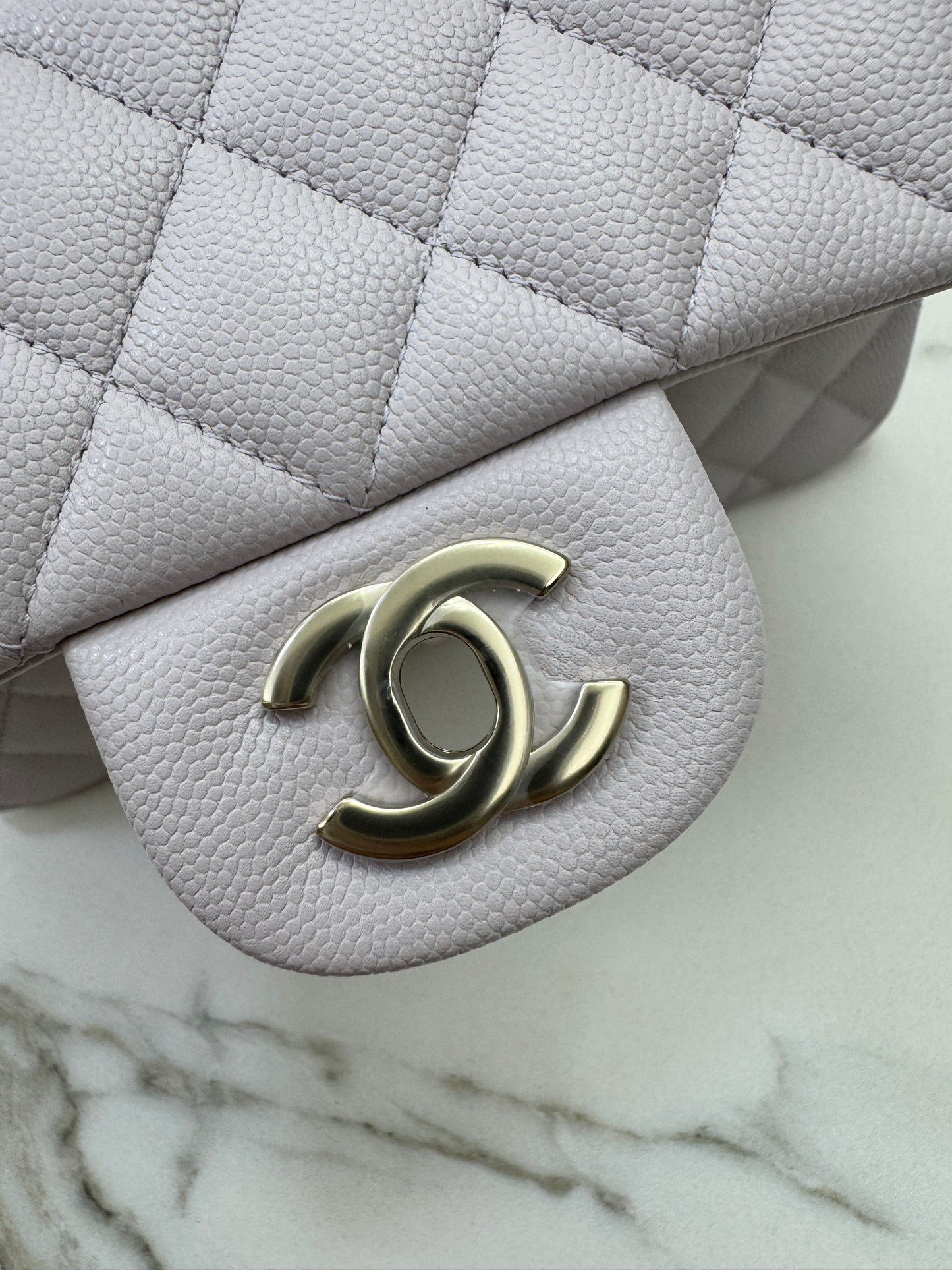 CHANEL CF23 Small 21S Liliac Caviar Calfskin GHW