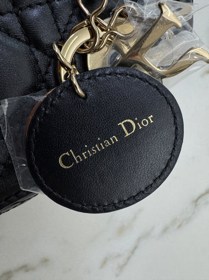DIOR Mini Lady Dior 黑色羊皮