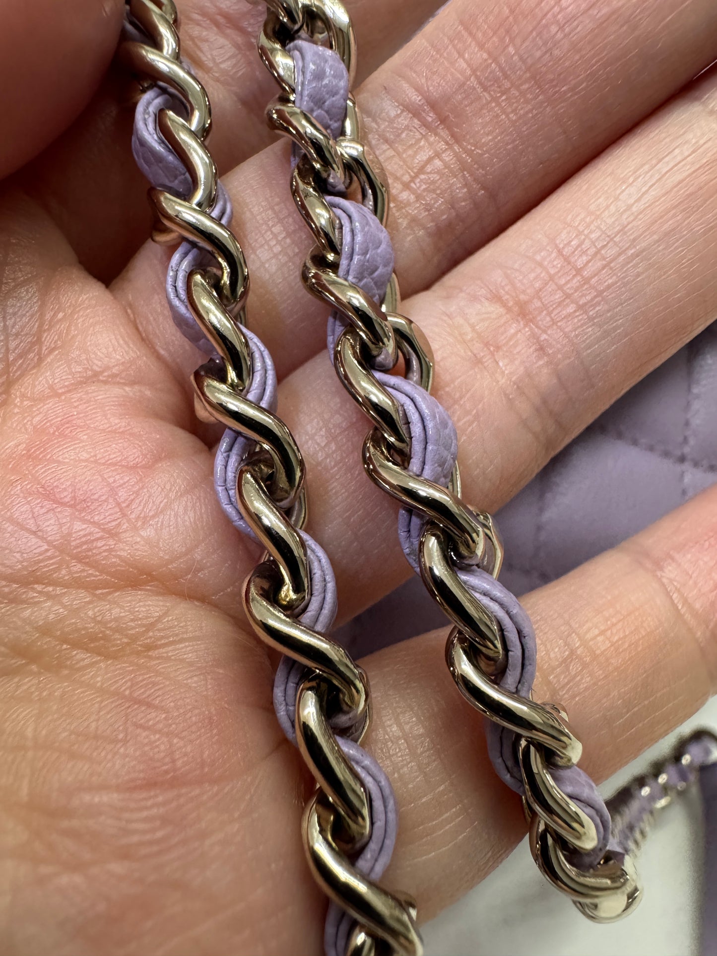 CHANEL Coco Handle 24P紫色 Small