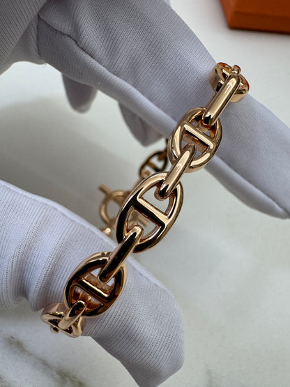 HERMES Chain d‘Ancre Enchainee PM Bracelet Rose Gold