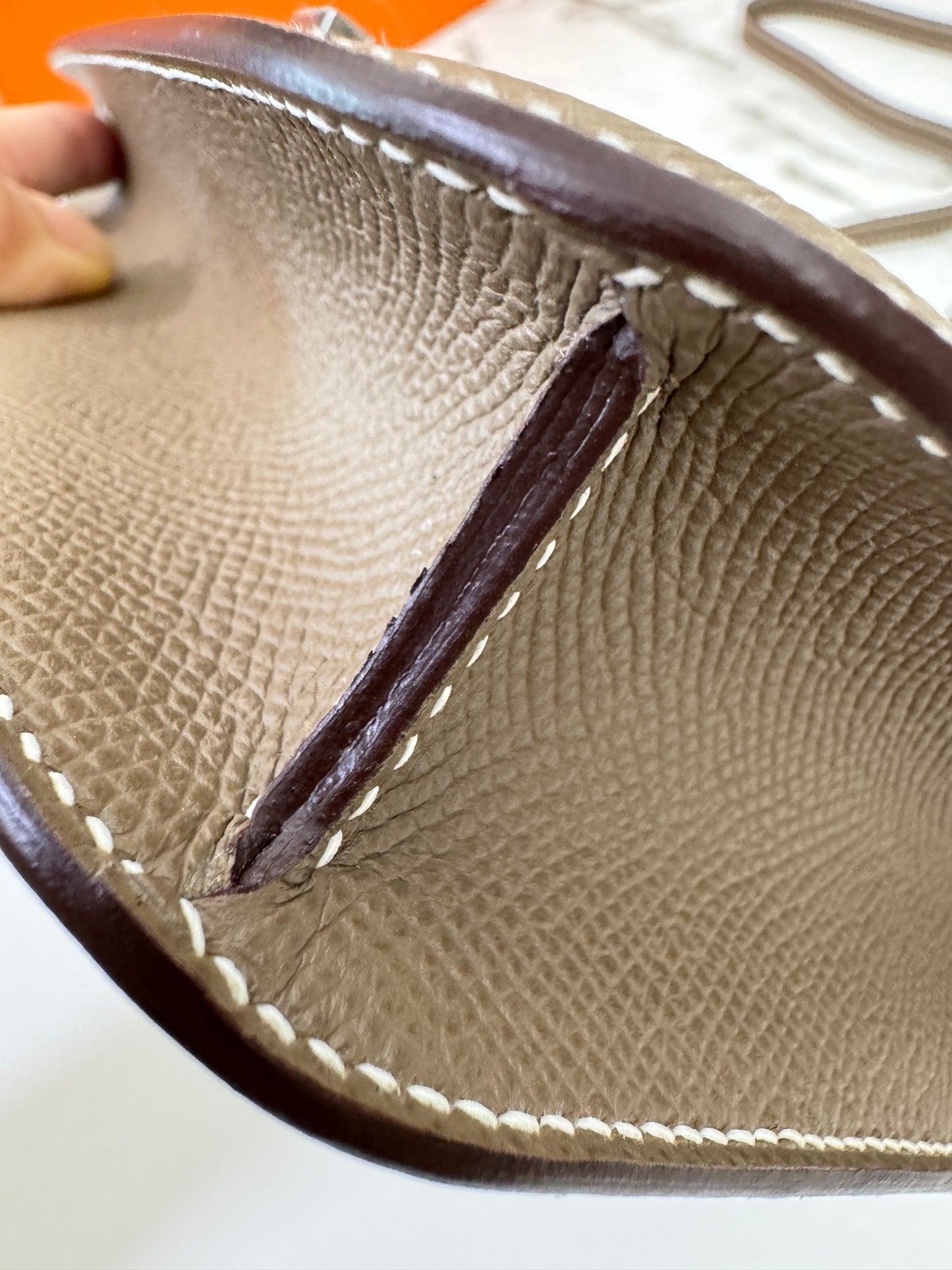 HERMES Constance Elan 大象灰銀扣 Epsom Etoupe PHW