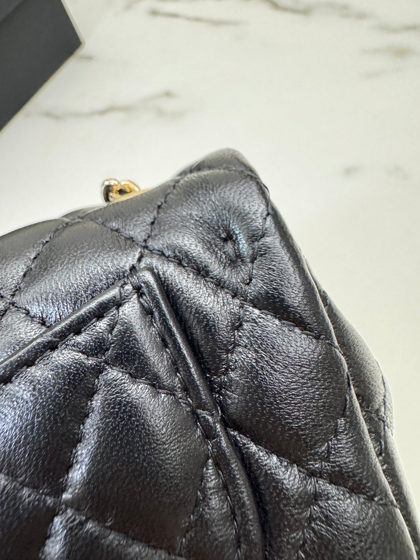 CHANEL 迷你CF包掛 黑色