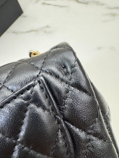 CHANEL 迷你CF包掛 黑色