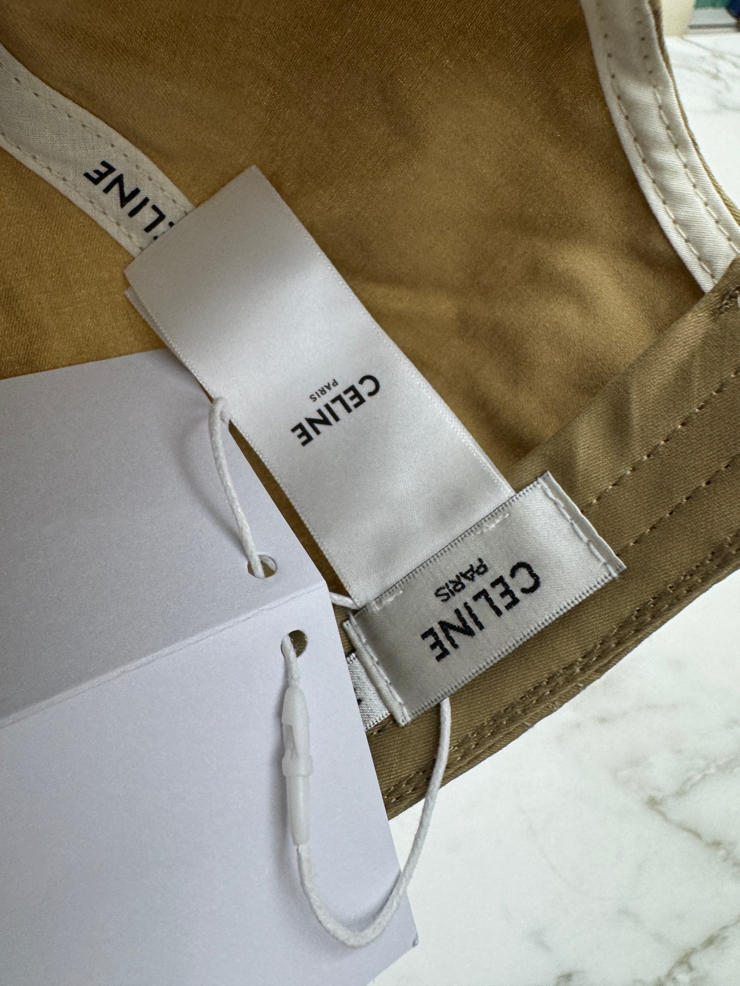 CELINE 凱旋門鴨舌帽 卡其色