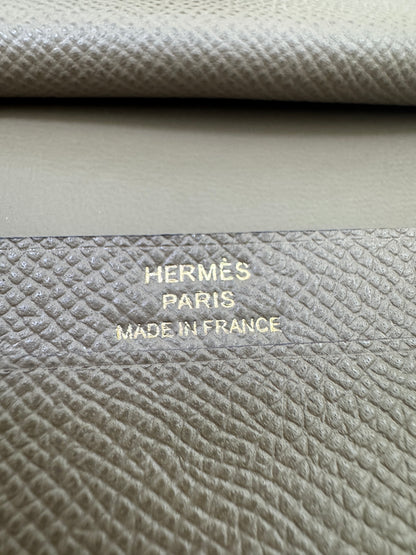 HERMES Bearn Mini Wallet 帶散紙位 大象灰金扣 Etoupe GHW