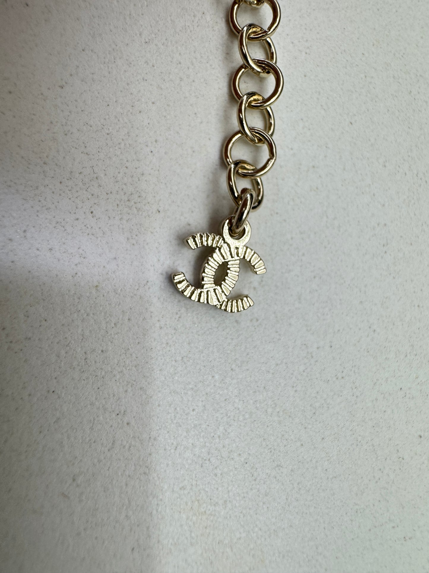 CHANEL 25P 四葉草珍珠項鏈