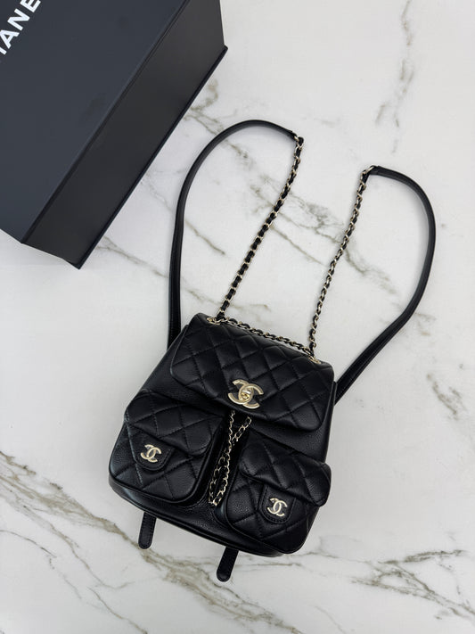 CHANEL 青蛙Duma 荔枝牛皮 Large