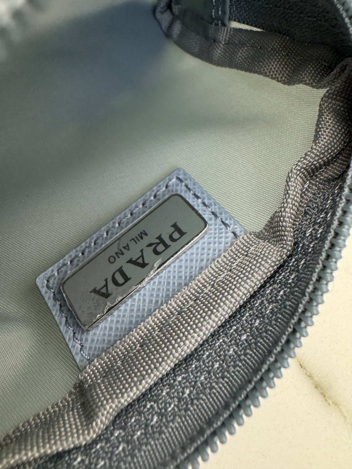 PRADA Re-nylon Necessaire 粉藍色 代工廠原單渠道貨