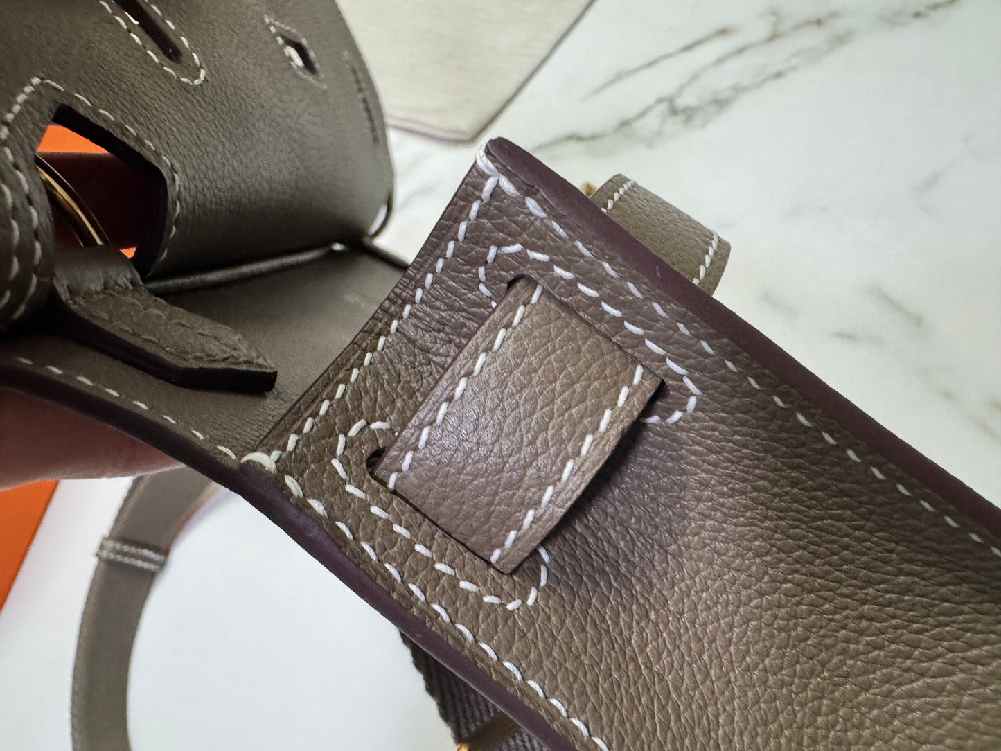 HERMES Jypsiere Mini 大象灰 金扣 evercolor 18 etoupe GHW