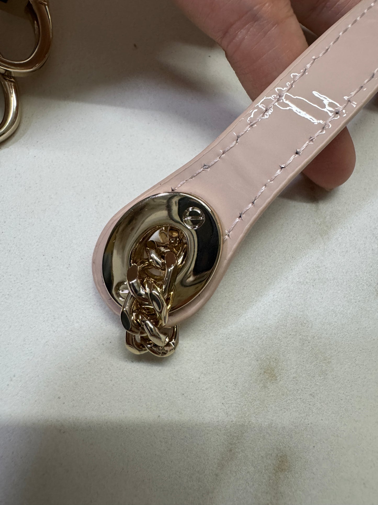 DIOR Lady Mini 三格 漆皮 淡粉 light Pink