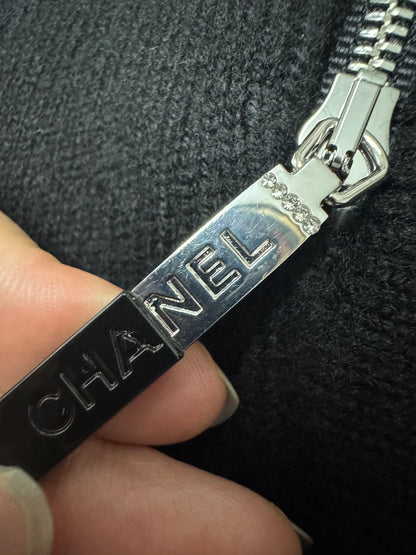 CHANEL 25P拉鏈袖外套 98% Cashmere