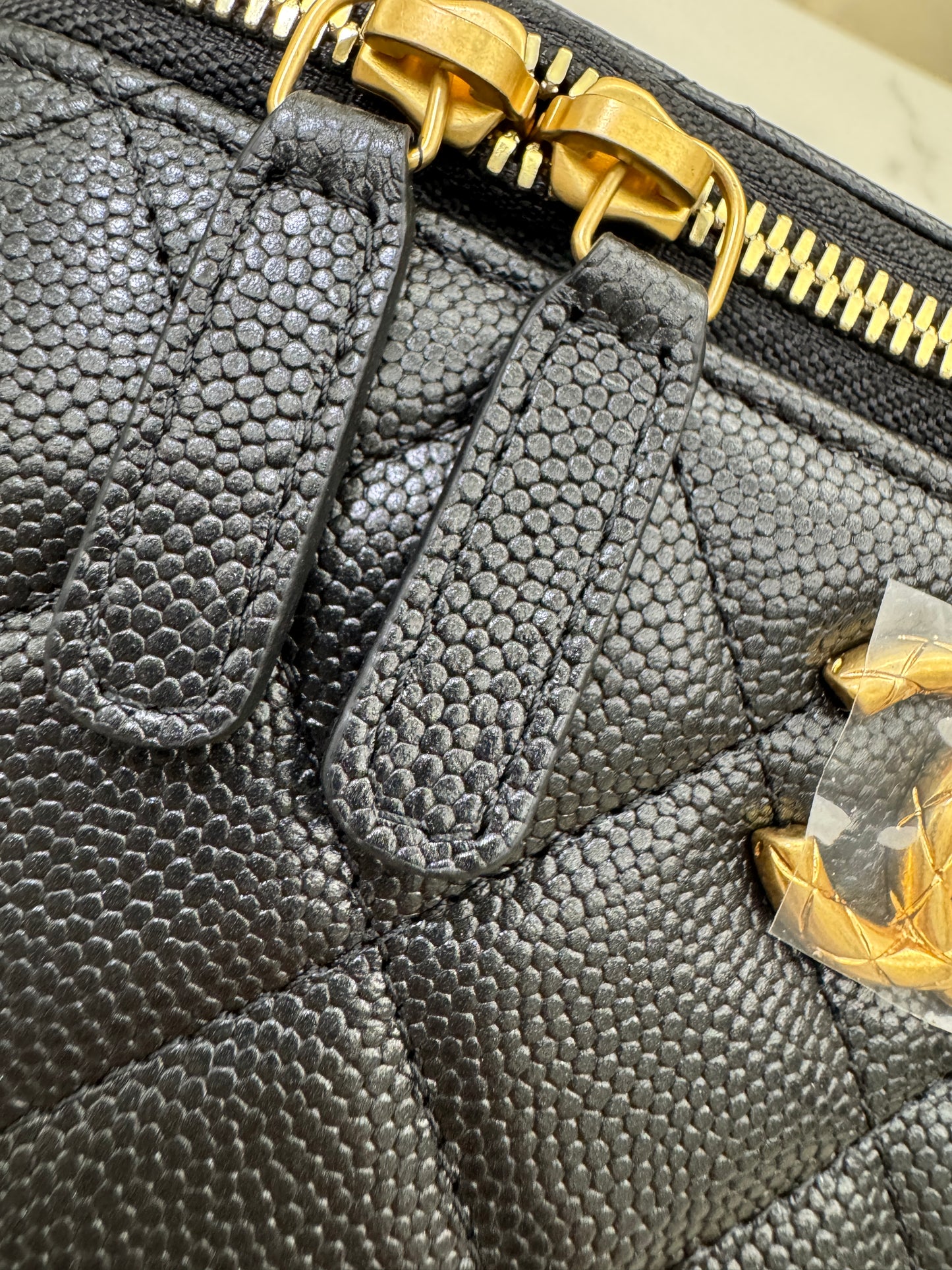 CHANEL 24S 調節扣 珠光黑長盒子
