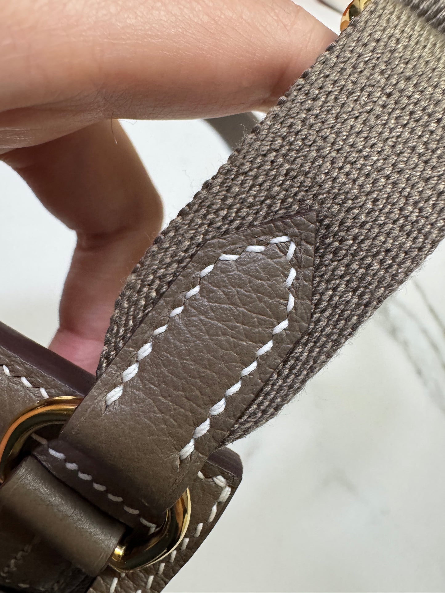 HERMES Jypsiere Mini 大象灰 金扣 evercolor 18 etoupe GHW