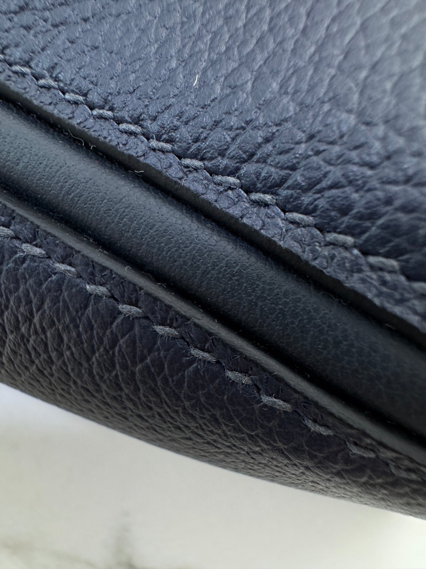 HERMES Mini 2424 午夜藍金扣 Evercolor 2Z Bleu Nuit GHW