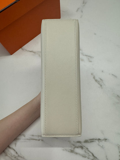 HERMES Mini Kelly I 奶昔白銀扣 Kelly 一代 Kelly Pochette