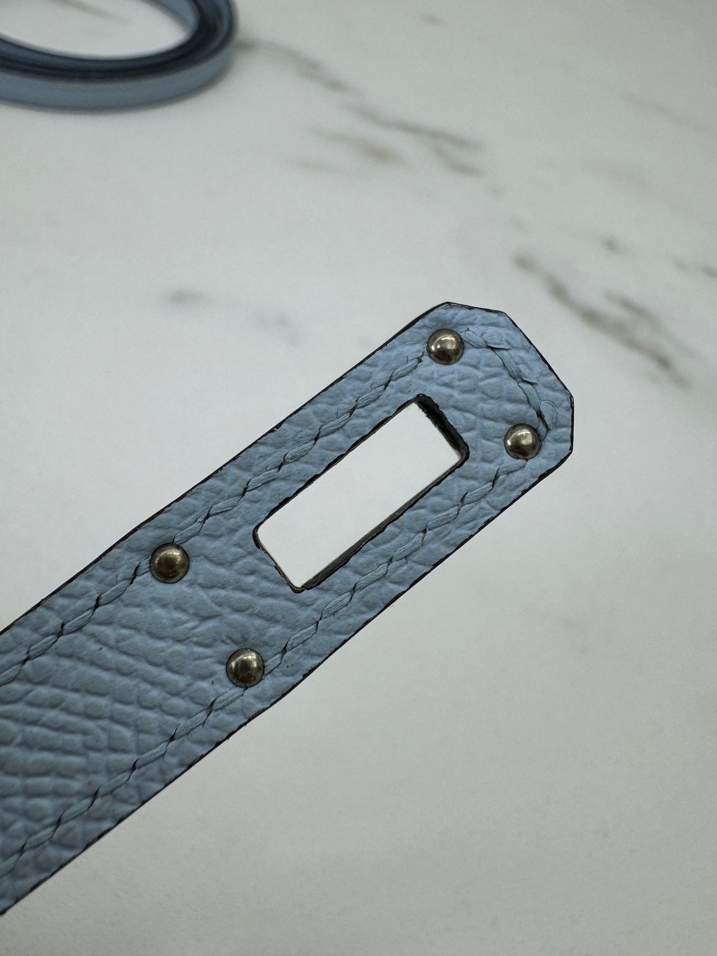 HERMES Kelly to-go 聖杯藍 08 Blue Pale Epsom PHW