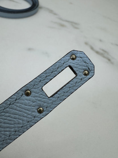 HERMES Kelly to-go 聖杯藍 08 Blue Pale Epsom PHW