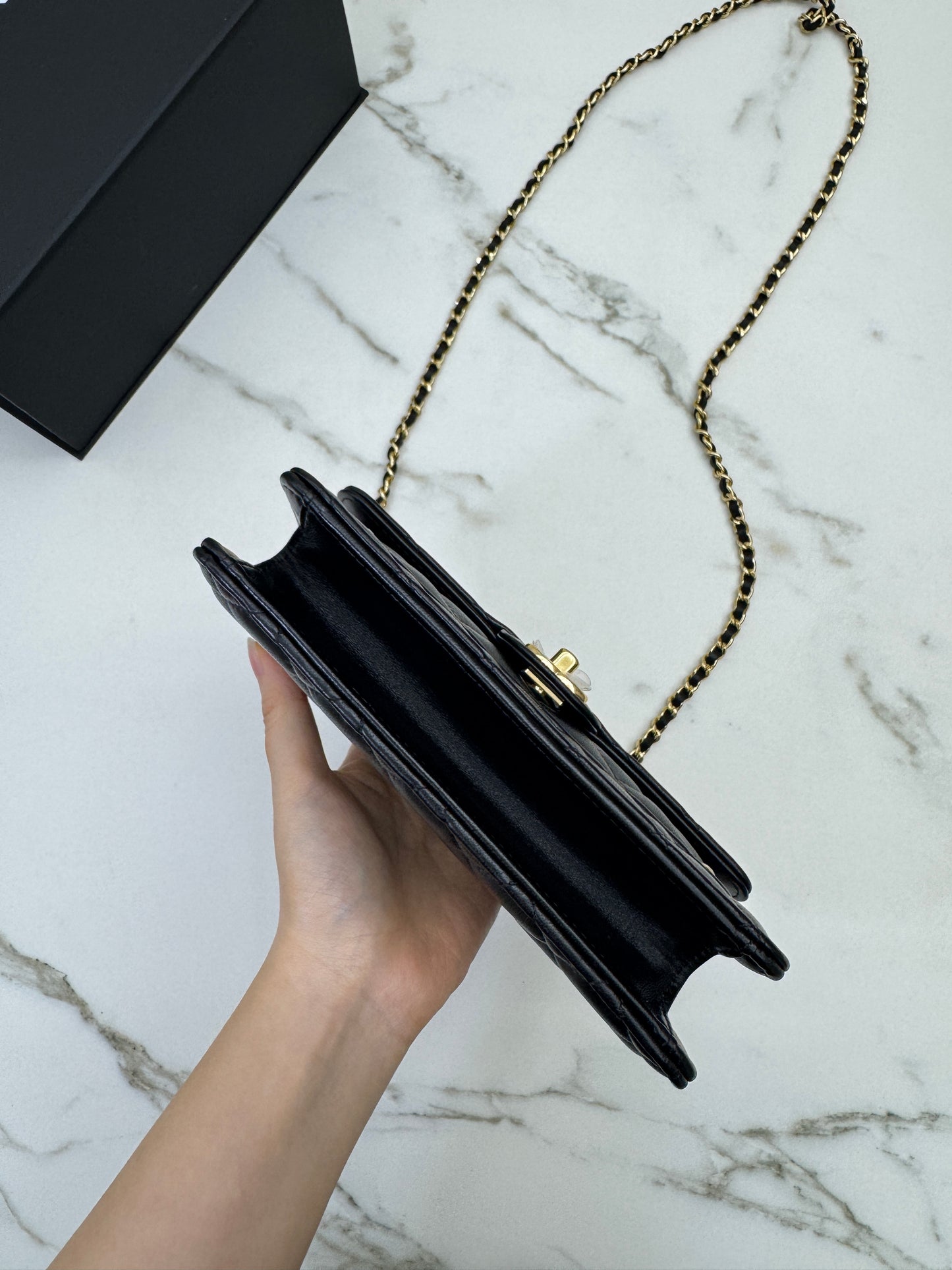 CHANEL 25B 手柄郵差 Wallet on Chain