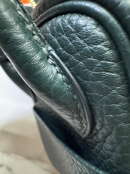 HERMES Mini Lindy II 深綠色 金扣 67 Vert Fonce TC GHW