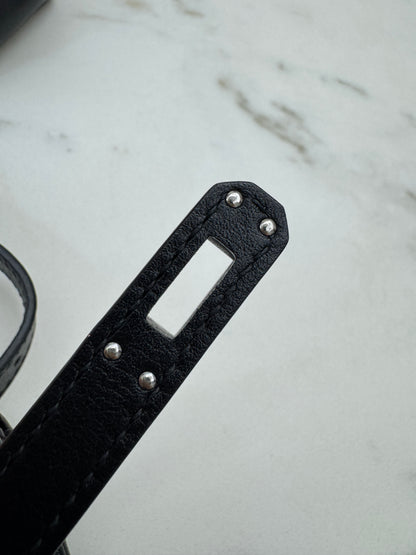 HERMES Kelly Moove 黑銀 Swift Noir PHW
