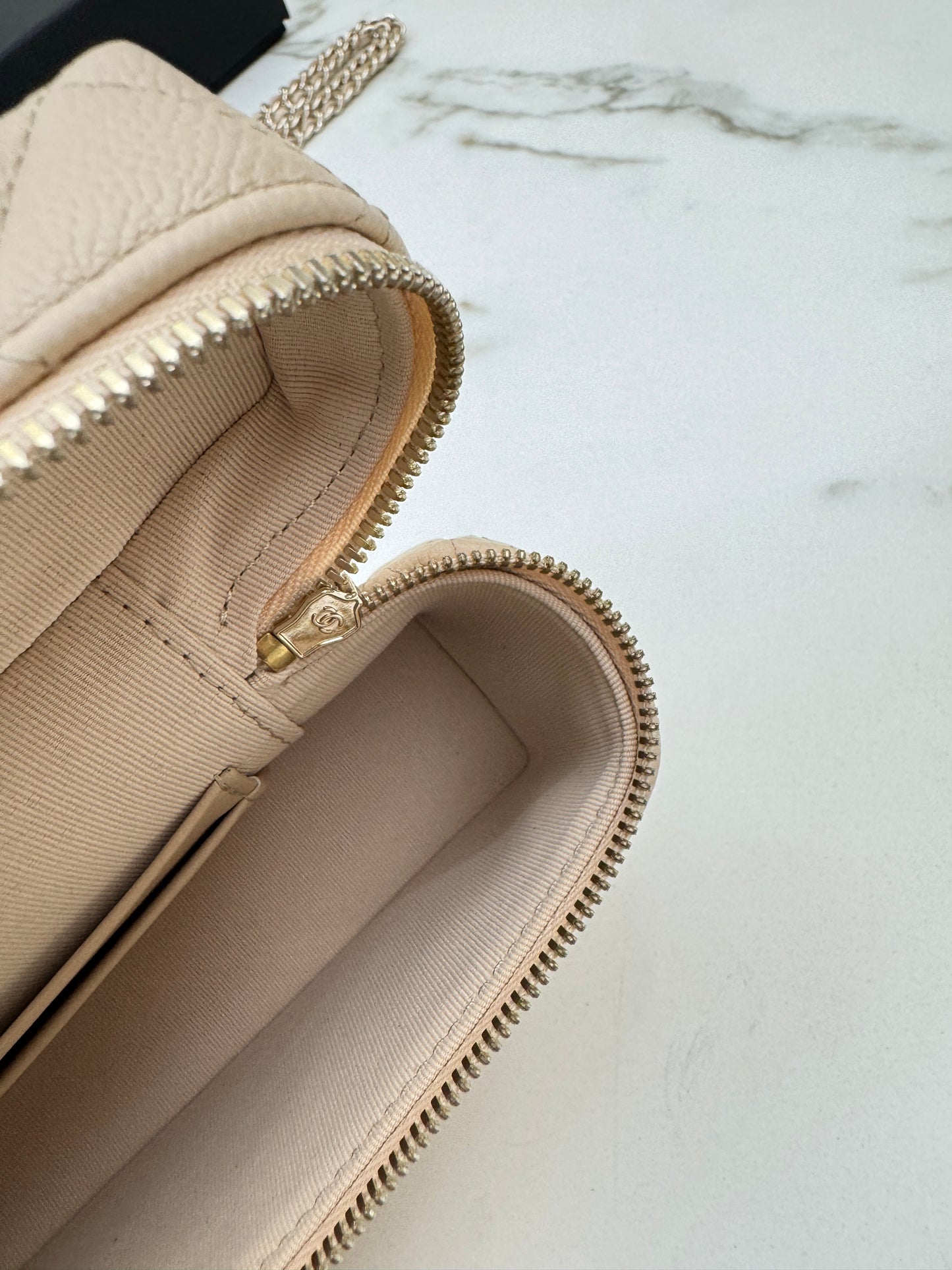 CHANEL LP盒子包 淺杏色