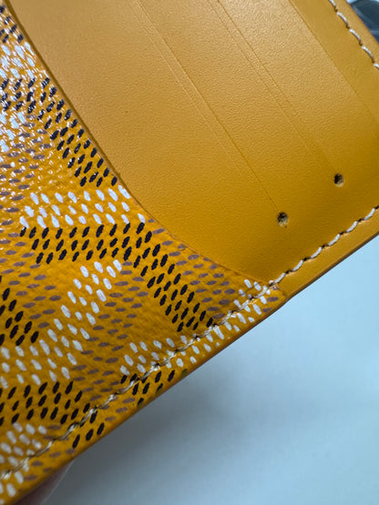 GOYARD Bourbon Zipped Cardholder 黃色