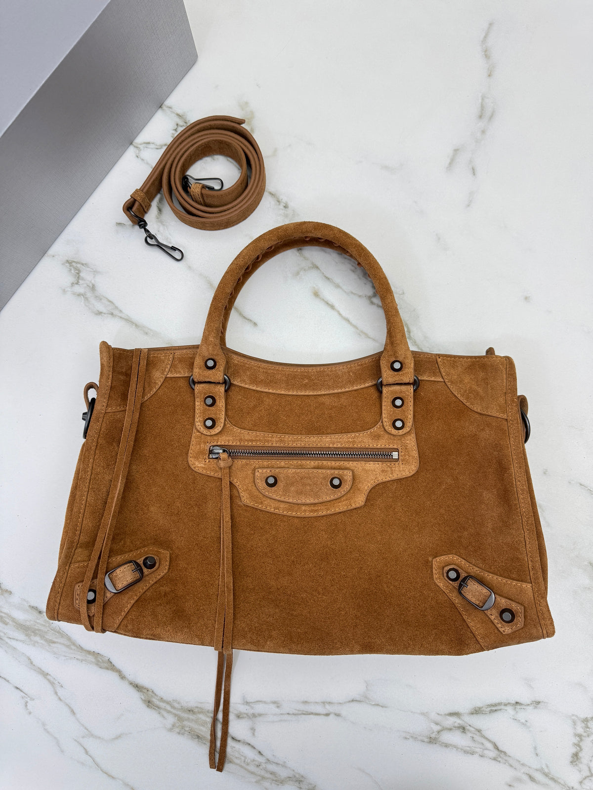 BALENCIAGA Le City Medium 焦糖麂皮