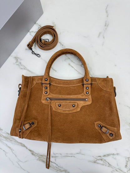 BALENCIAGA Le City Medium 焦糖麂皮