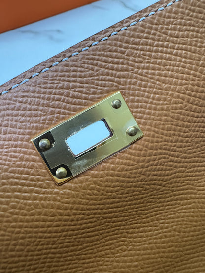 HERMES Kelly to-go 金棕色金扣 Epsom Gold GHW