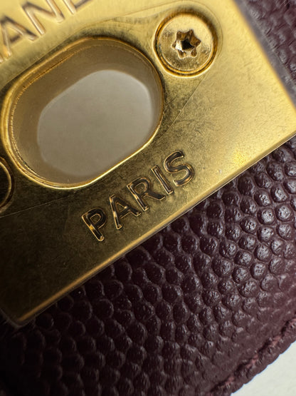 CHANEL Preppy Coco Small 酒紅色