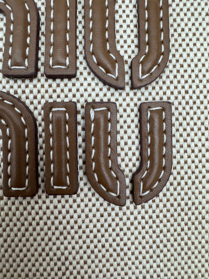 MIU MIU Ivy Tote 帆布 Regular Size