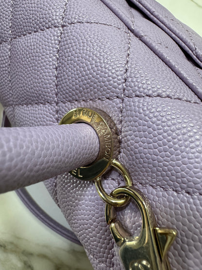 CHANEL Coco Handle 24P紫色 Small