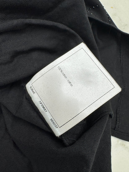 CHANEL 25S 燙鑽短袖Tee 黑色