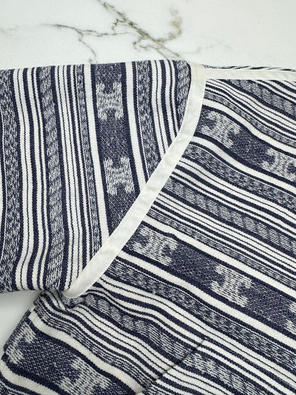 CElLINE 凱旋門Logo橫紋外套