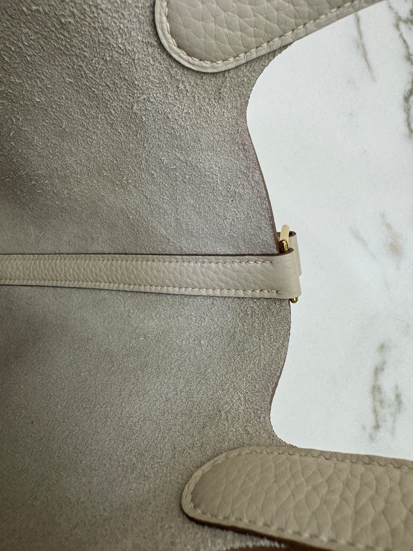 HERMES Picotin 18 奶昔白金扣 Craie GHW