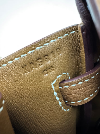 HERMES Birkin 25 金棕色金扣 Togo Gold GHW