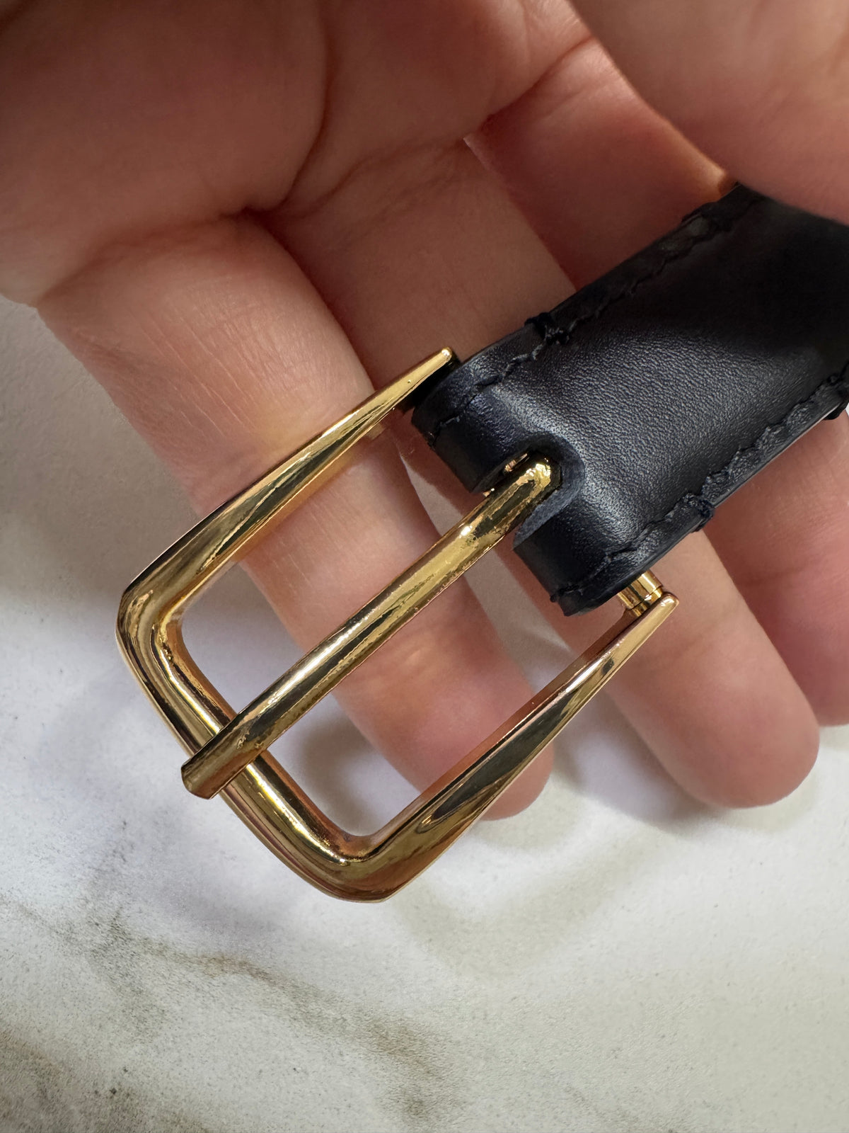 CELINE Belt 凱旋門吊飾皮帶