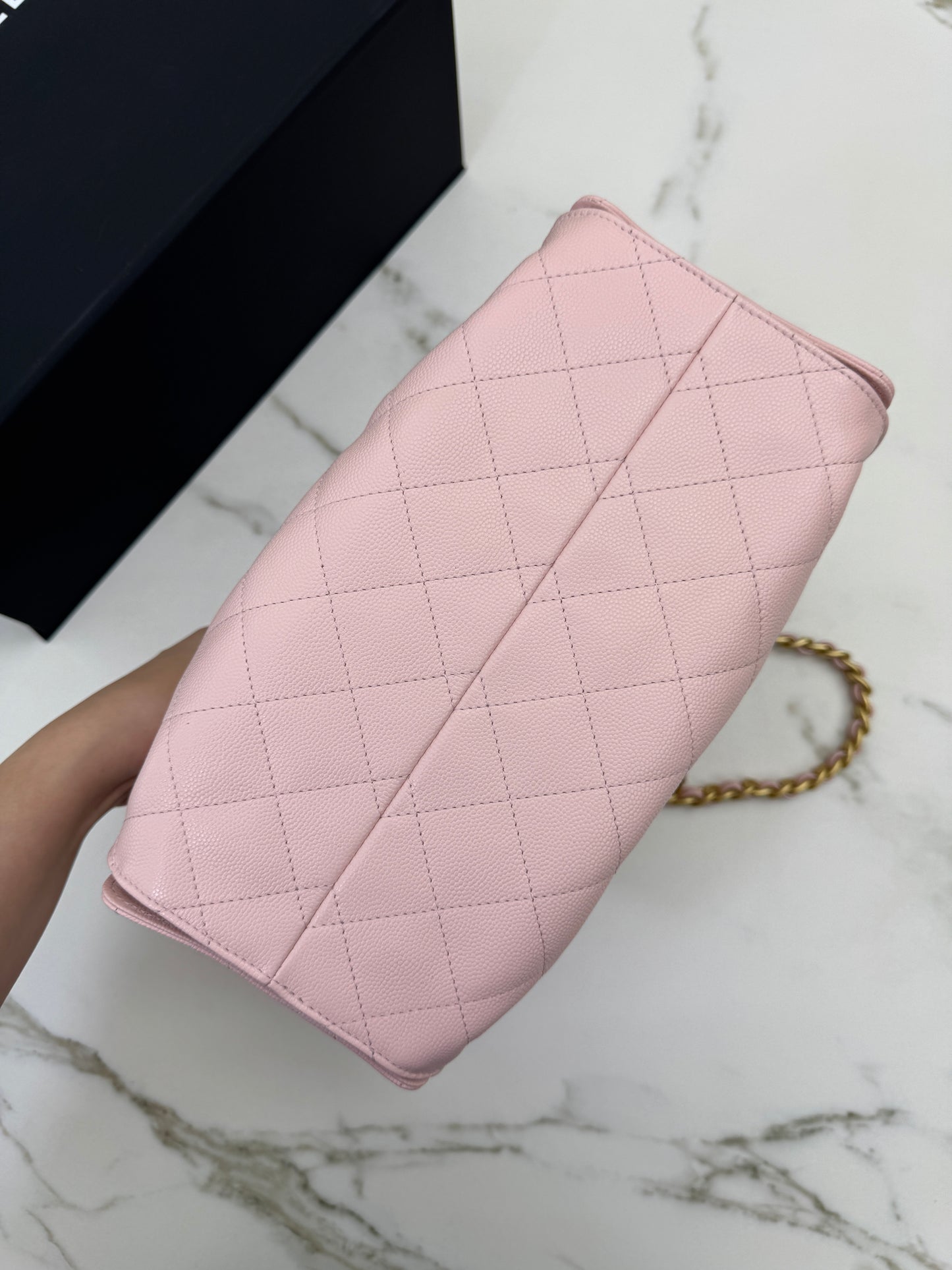 CHANEL 25Bag Small 櫻花粉 Pink Caviar 【專櫃查碼版】