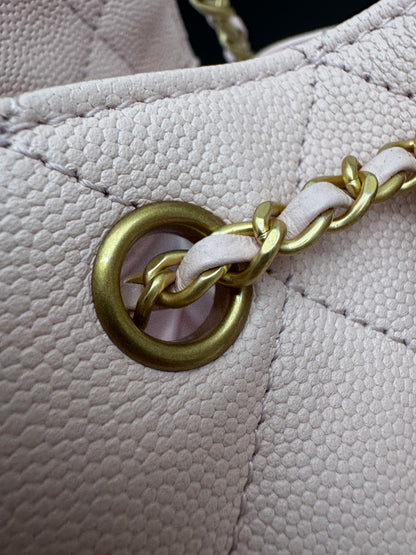 CHANEL 25Bag 粉紅色荔枝牛皮 Small