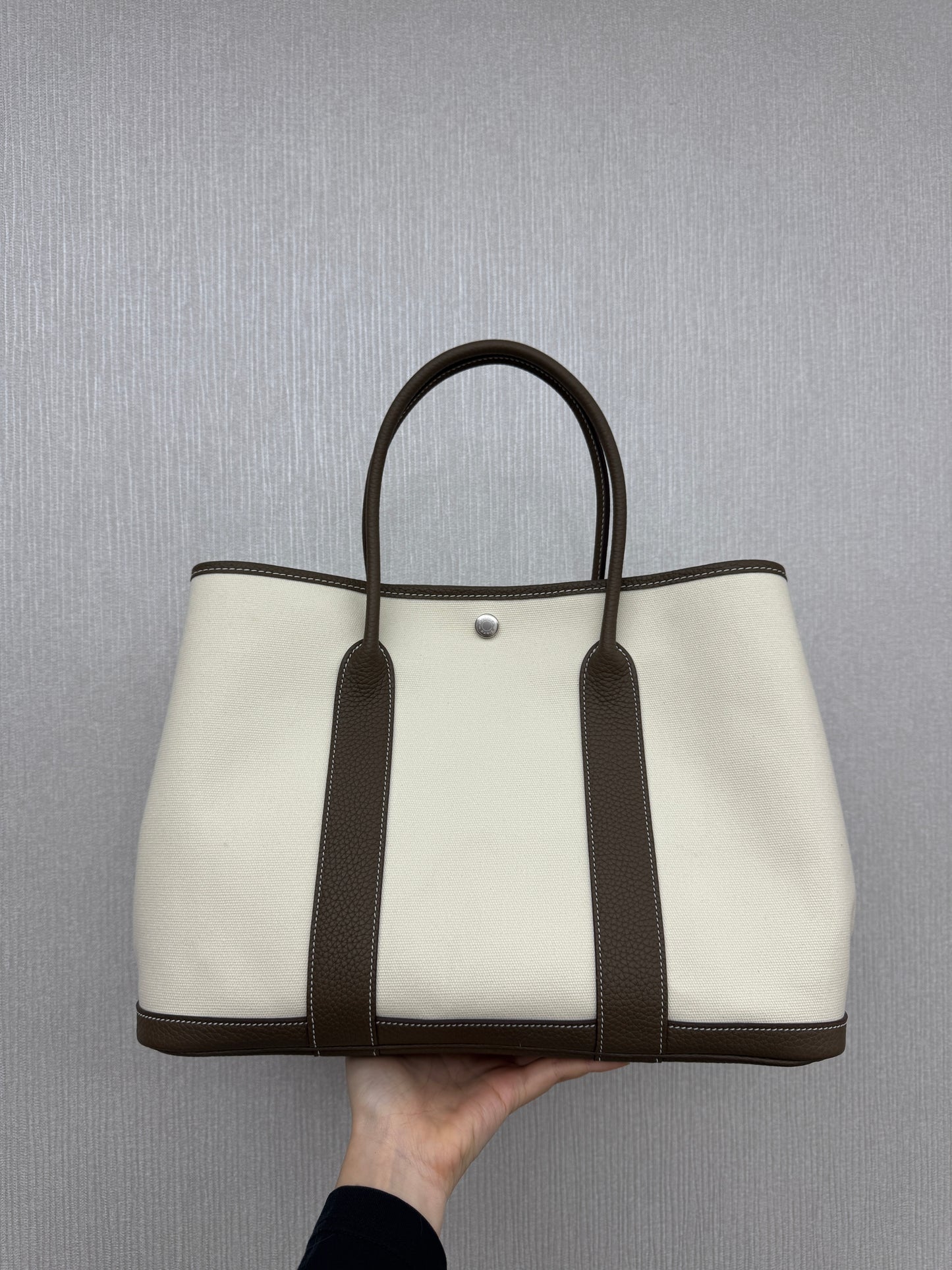 HERMES Garden Party 36 大象灰Negonda拼帆布