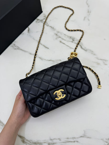 CHANEL 25B調節扣 Mini CF20 羊皮