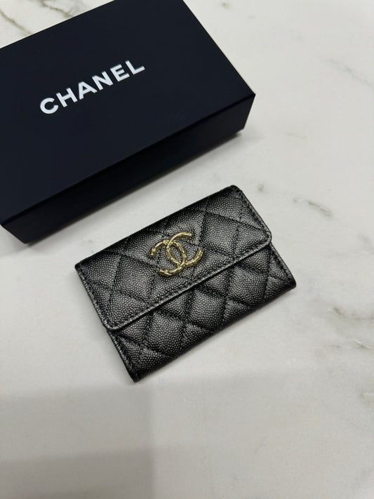 CHANEL 24S 雕刻logo Card Holder