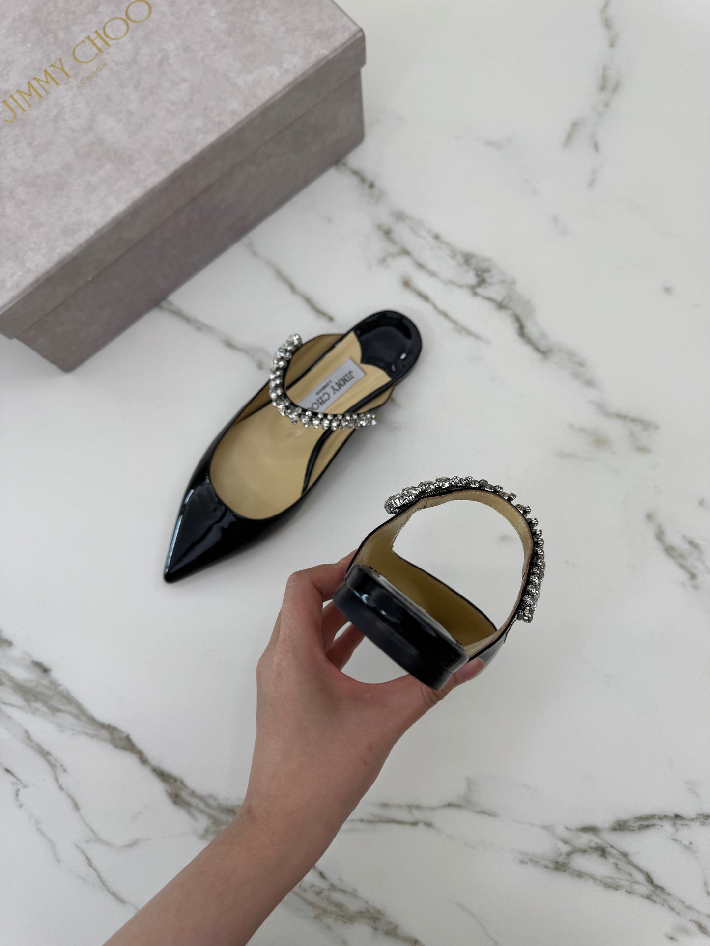 JIMMY CHOO Bling Flat 漆皮
