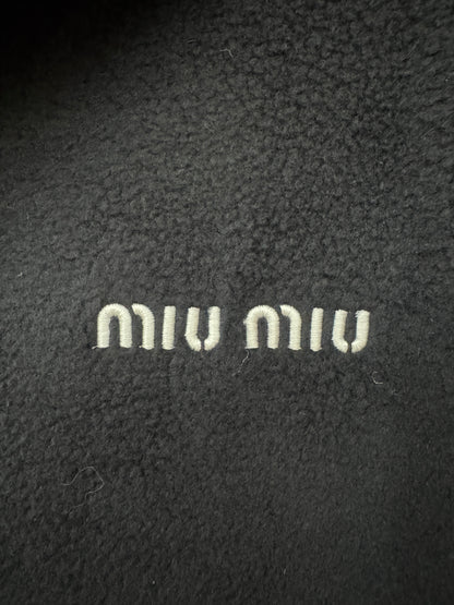 MIU MIU 搖粒絨長袖外套 藏藍色