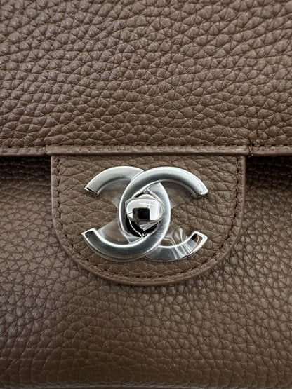 CHANEL Maxi Flap Small 32cm 大象灰/ 深卡其色 Dark Khaki