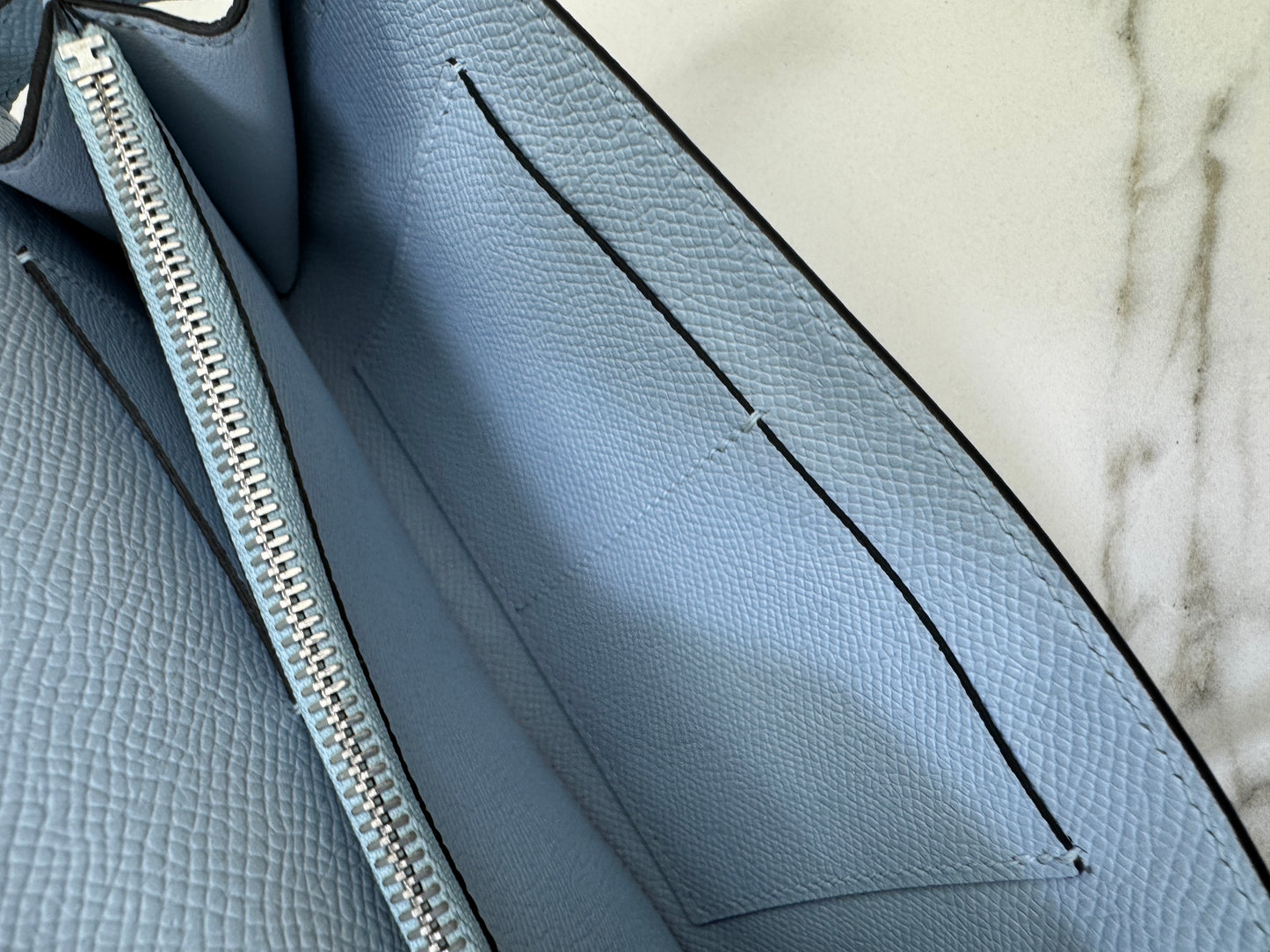 HERMES Kelly to-go 聖杯藍 08 Blue Pale Epsom PHW