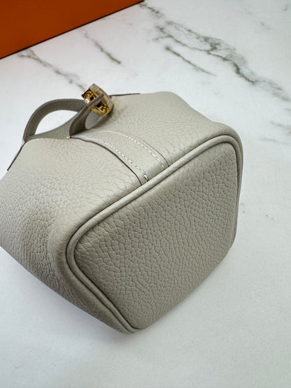 HERMES Picotin Lock 14 奶昔白金扣 TC Craie GHW